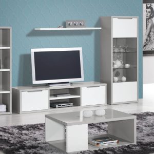 SALA ESTAR VIENA CINZA|BRANCO