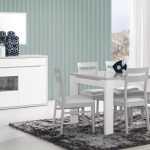 SALA JANTAR VIENA CINZA|BRANCO