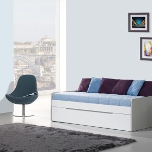 QUARTO PESSOA VIENA CAMA ESTUDIO CINZA|BRANCO